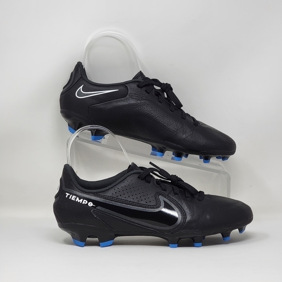 Nike Tiempo Legend 9 Academy FG/MG Men\'s Size 7.5 Black Soccer Cleats DA1174-001